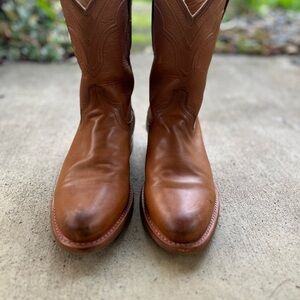Men's Brown Leather Western Boots